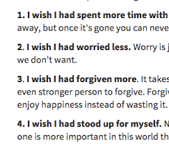 12 Things People Regret The Most Before They Die When Someone Dies Die Quotes Regrets