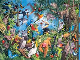 Ravensburger animal puzzles 1000 pieces. Tropical Treetops 1000 Pieces Sunsout Puzzle Warehouse