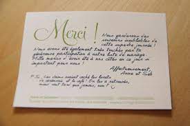 Apres La Joie Du Mariage La Corvee Des Remerciements Mademoiselle Remerciement Mariage Texte Cadeau D Anniversaire De Mariage Carte De Remerciement Mariage