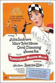 This movie is a laugh a minute and is as zany a compilation of the actions from the old black and white era on a modern, in color screen. Thoroughly Modern Millie Wikipedia