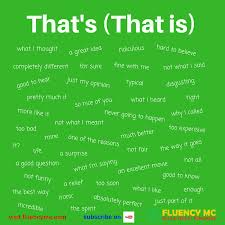 Phrases That S That Is Make Your Own Sentence Practice Vocabulario Em Ingles Dicas De Ingles Aprender Ingles
