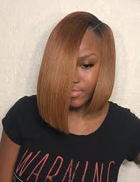 In quick weave hairstyles your hair is molded first to give it a fresh look. Blunt Cut Bob Quick Weave Side Part Promotions