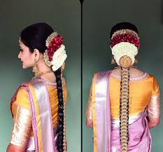 Traditional long braid/ poola jhada (for long hair). 18 Best South Indian Bridal Hairstyles And Hair Accessories