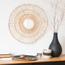 Miroir Rond En Rotin D70 Maisons Du Monde In 2020 Rattan Mirror Rattan Mirror