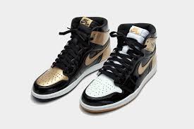 Air Jordan 1 Gold Top 3 Patent Leather Sneaker Bar Detroit Patent Leather Jordans Air Jordans Nike Sneakers Women