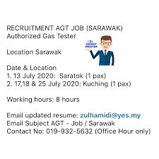 Place signs according to a set route. Recruitment Agt Job Sarawak Vacancy Malaysia Facebook