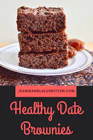 Healthy Date Brownies Recipe Date Brownies Desserts Gluten Free Desserts Recipes