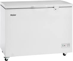 Haier Hfc9204acw 44 Inch Freezer With 9 2 Cu Ft Capacity In White Appliances Connection Chest Freezer Security Locks Led Lights