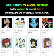 Mazniac is the google play store page from which inkagames will be releasing their past games and new games for android. Inkagames Posts Facebook