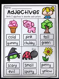Grammar Worksheet Packet Nouns Adjectives And Verbs Worksheets Adjectives Activities Teaching Adjectives Describing Words
