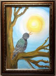 Как нарисовать скворца гуашью поэтапно для детей