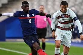 Portugal push forward at ferenc puskas and cristiano ronaldo gets in a great header. Both Teams Were On The Back Foot Too Much Santos Disappointed By A Lack Of Explosiveness In France Portugal Draw Goal Com