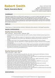 Apr 18, 2018 · editor's note: Quality Assurance Nurse Resume Samples Qwikresume