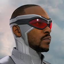 Here's a thing I made for a guy called Captain America. This is the model  for Sam Wilson's cowl and goggles made for The Falcon and the Winter  Soldier.