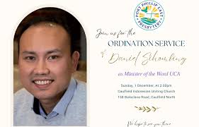 Invitation to the Ordination Service of Daniel Sihombing