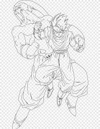 Download picture use the download button {to see|to find out|to view} the full image of dragon ball z coloring page Majin Buu Line Art Gohan Goku Vs Jiren Angle White Png Pngegg