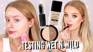 testing wet n wild makeup finally