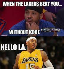 #lakers @brandonjennings @nyknicks @lakers #wshh». Nba Memes On Twitter The Los Angeles Lakers 51 Point Quarter Leads Them To Blast The New York Knicks Melo Http T Co Lrtqqpja9i