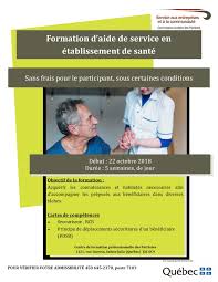 Formation D Aide De Service En Etablissement De Sante Commission Scolaire Prepose Aux Beneficiaires Sante