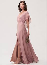 Magbridal Amazing Chiffon V Neck Neckline Butterfly Sleeves A Line Bridesmaid Dress Wi In 2020 Bridesmaid Dress Collection Bridesmaid Dress Styles Blue Chiffon Dresses
