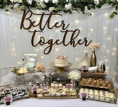 Rent Our Rustic Gold Theme Dessert Table Package For Your Wedding Or Birthday Party 160 Pa Rustic Wedding Table Decor Wedding Table Decorations Wedding Table