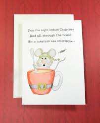 Funny Christmas Card Not A Creature Was Stirring Etsy In 2021 Funny Christmas Cards Christmas Humor Christmas Cards