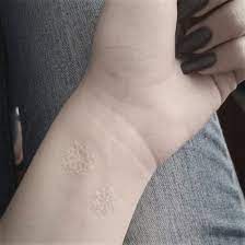 Snowflakes Tattoo White White Tattoo White Flower Tattoos Snow Flake Tattoo