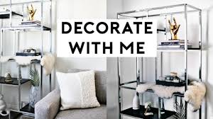 All the inspiration you need to experiment with your layout. Decorate With Me How To Style Bookshelves Minimal Trendy Room Decor 2018 Youtube