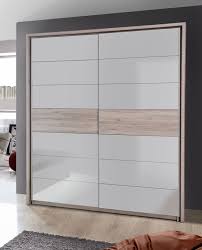 In dunklen farben eignet sich der design kniff für große räume denen sie kommode weiß hochglanz 3 schubladen schrank sideboard highboard mehrzweckschrank 89. Kleiderschrank Schrank 2 Turig Sandeiche Weiss Hochglanz 269cm Neu Kleiderschranke Schlafzimmer Feldmann Wohnen Gmbh Online Shop