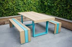 Modern Picnic Table Modern Outdoor Furniture Modern Outdoor Table Outdoor Table Settings