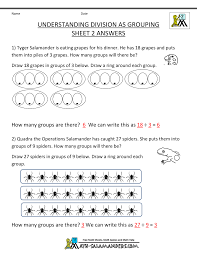 second grade division worksheets