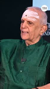 Mridangam maestro Umayalpuram Sivaraman shared his experience of composing  music for a fashion show during an interaction with M.A. Baby at The Hindu  office in Chennai., 🎥 Johan Sathyadas, Thamodaran ...