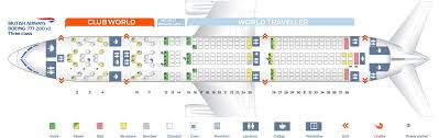Seat Map And Seating Chart Boeing 777 200er Three Class Layout V2 British Airways British Airways Seating Plan Boeing 777