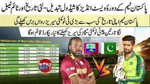 West indies won the toss, and chose to field as they hope to regain the series lead in the third t20i against south africa at the national cricket stadium in st george's, grenada. Pakistan Vs West Indies 2021 Schedule Changed New Timetable Record 3 Series Of 5 T20is Youtube