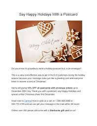 Thank you for the gift of your friendship. Say Happy Holidays With A Postcard By Seowebmaster Issuu