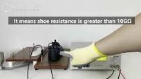 Safety shoe electrical resistance tester for anti-static and conductive shoe