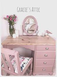 Dressing Table Available To Commission Chair Mirror Etsy In 2021 Pink Bedroom Furniture Pine Bedroom Furniture Big Girl Bedrooms