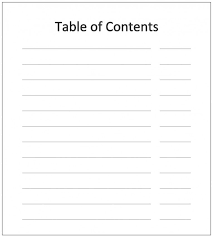 Table Of Contents Template Perfect Microsoft Word Table Of Within Blank Table Of Contents Templa In 2020 Table Of Contents Template Table Of Contents Design Word Table
