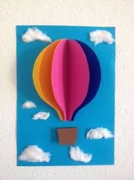 Bild Furs Kinderzimmer Heissluftballon 3d Kinderzimmer Deko Basteln Heissluftballon Basteln Fensterdeko Basteln