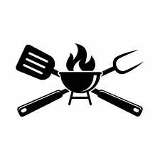Bbq Grilling Grill Fork Spatula Barbecue Cooking 1 Vector Etsy In 2022 Grill Logo Bbq Grill Barbecue