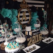 Graduation End Of School Birthday Party Ideas Photo 4 Of 11 Gold Graduation Party Tiffany Party Tiffany Blue Party