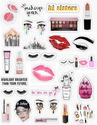 Aesthetic Baddie Printable Cute Stickers Black And White Makeup Sticker Pack Sticker By Lauren53103 Makeup Stickers Iphone Case Stickers Iphone Stickers