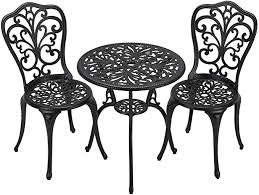 Amazon Com Laurel Canyon 3 Piece Cast Aluminum Outdoor Furniture Patio Bistro Sets With Antique In 2020 Aluminium Outdoor Furniture Bistro Set Outdoor Patio Furniture