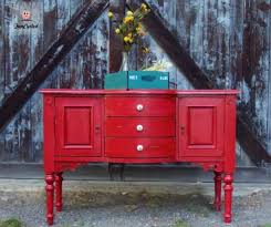 Renew Old Furniture With Color Paperblog Red Furniture Painted Furniture Furniture