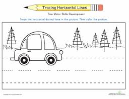 Practice Tracing Horizontal Lines Worksheet Education Com Tracing Worksheets Preschool Line Tracing Worksheets Preschool Fine Motor Skills