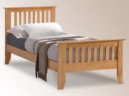 Platform twin size bed frame with storage drawer and headboard, wood platform bed frame with wooden slat support for bedroom, kids wood twin bed, no box spring needed (white) $154.95 $ 154. Time Living Turin Single Honey Oak Bed Frame Single Wooden Beds