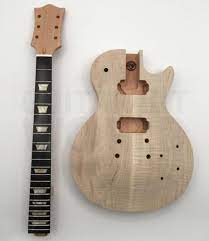 Solid Maple Cap Mahogany Body Lp Style Guitar Kit W Ebony Fretboard International Ships Worldwide In 2021 Guitar Kits Guitar Electric Guitar Kits