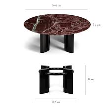Glass, metal and a wooden touch which makes this coffee table perfect for any home. Coffee Table Red Marble Black Legs Carlotta The Socialite Family