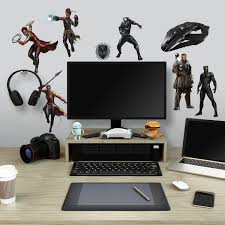 Parents need to know that black panther is the first film in the marvel cinematic universe to center on a superhero of color: New Black Panther Movie Wall Decals 26 Kids Marvel Superheroes Room Decor Stickers Walmart Com Walmart Com