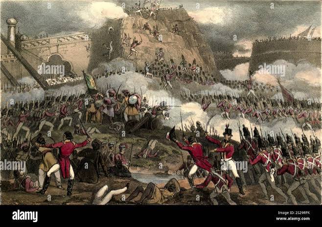 Storming of Seringapatam, May 4, 1799. The Siege of Seringapatam (5 April â€“ 4 May 1799) was the final confrontation of the Fourth Anglo-Mysore War between the British East India Company and